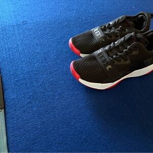 Converse Black Sneaker with Red Logo Detail